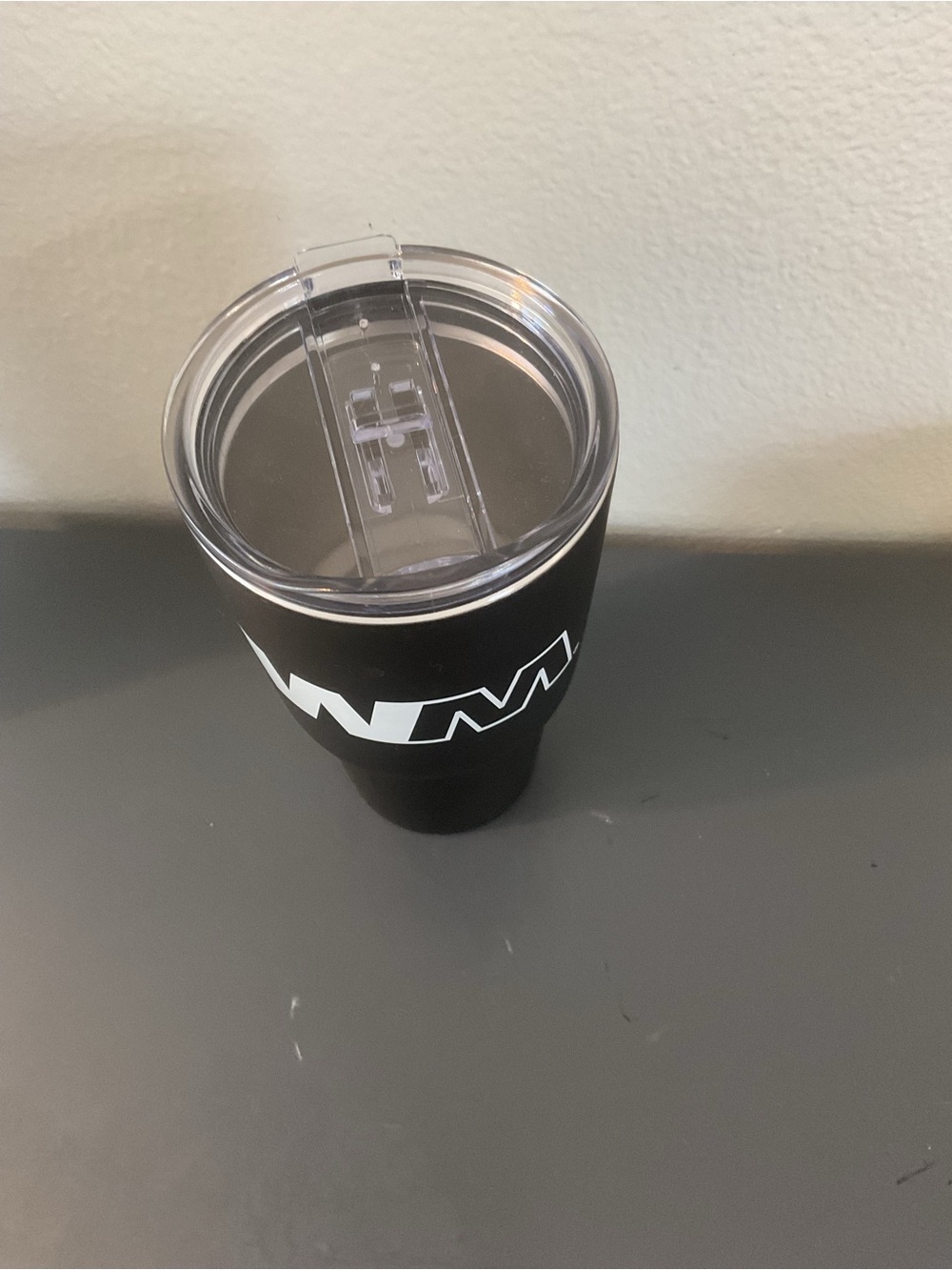Kong Black Travel Tumbler with White WM Logo - Picture 3 of 5